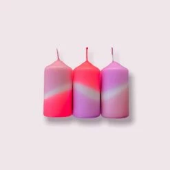 Pink Stories Dip Dye Neon - Set Of Three - Dirty Pinks