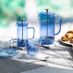 Kitchen Craft Blue Double Walled Glasses