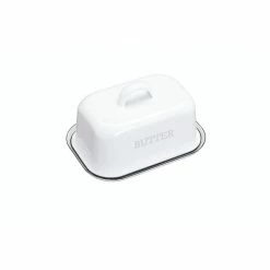Kitchen Craft Enamelled Steel Butter Dish