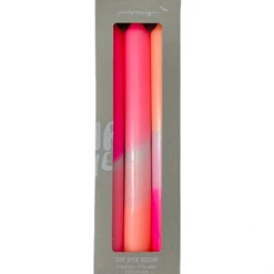 Pink Stories Dip Dye Neon Flamingo Dreams Candles