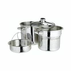 Kitchen Craft Stainless Steel Multiple Steamer Pasta Cooker