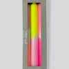 Pink Stories Neon Dip Dye Summer Breeze Dinner Candles 2 Pink Stories Neon Dip Dye Summer Breeze Dinner Candles