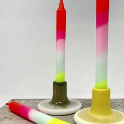Pink Stories Neon Dip Dye Lollipop Trees Candle Sticks