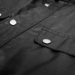 Barbour International Duke Wax Jacket Black