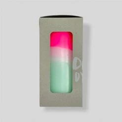 Pink Stories Peppermint Tower Pillar Candle