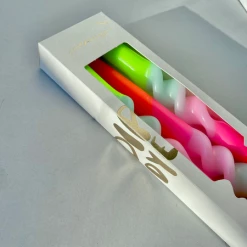 Pink Stories Dip Dye Swirl Candles 2022