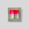 Pink Stories Dip Dye Neon Candles - Lollipop Twins, Boxed Set Of 2