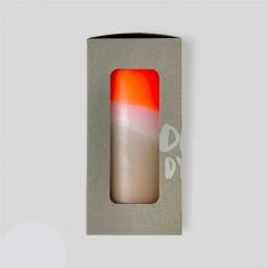 Pink Stories Papaya Rock Pillar Candle