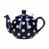 Kitchen Craft London Pottery Farmhouse 4 Cup Teapot Blue With White Spots