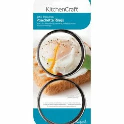 Kitchen Craft Set Of 2 Non-Stick Poachette Rings