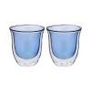 Kitchen Craft Blue Double Walled Glasses