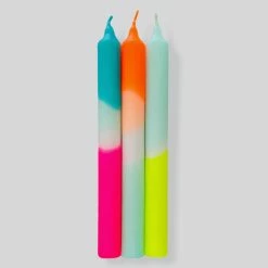 Pink Stories Neon Dipped Candles