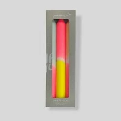 Pink Stories Candles Dip Dye Neon Sunshine Club Set Of 3 7 Pink Stories Candles Dip Dye Neon Sunshine Club Set Of 3