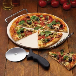 Kitchen Craft Pizza Stone And Cutter