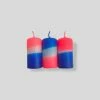 Pink Stories Dip Dye Neon Set Of Three Candles - Moon Dust