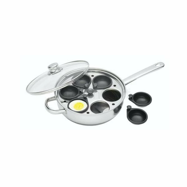 Kitchen Craft Stainless Steel 28 Cm Six Hole Egg Poacher 3 Kitchen Craft Stainless Steel 28 Cm Six Hole Egg Poacher