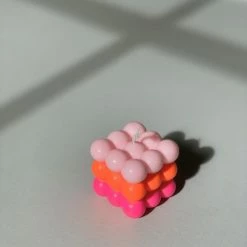 Pink Stories Bubble On The Beach