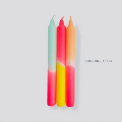 Pink Stories Dip Dye Neon Candles 14 Pink Stories Dip Dye Neon Candles