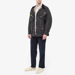 Barbour International Barbour International Original Wax Jacket Navy