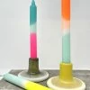 Pink Stories Neon Dip Dye Rainbow Kisses Candle Sticks 1 Pink Stories Neon Dip Dye Rainbow Kisses Candle Sticks