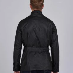 Barbour International Barbour Lightweight SL International Waxed Cotton Jacket Black