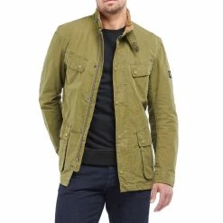 Barbour International Summer Washed Duke Jacket - Dusky Green
