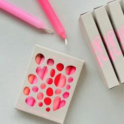 Pink Stories Neon Birthday Candles