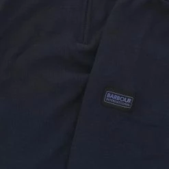Barbour International Navy Cotton Half-Zip Sweatshirt