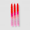 Pink Stories Tall Twisted Dye Neon Candles | Shades Of Melon