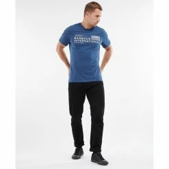 Barbour International Barbour International Level T Shirt in Insignia Blue MTS0937BU77