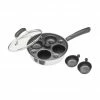 Kitchen Craft Carbon Steel Four Hole Egg Poacher