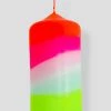Pink Stories Dip Dye Neon Lollipop Lighthouse Pillar Candle