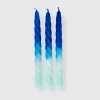 Pink Stories Set Of 3 Dip Dye Twisted Blueberry Candles 1 Pink Stories Set Of 3 Dip Dye Twisted Blueberry Candles