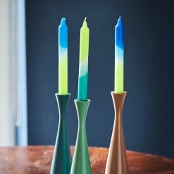 Pink Stories Neon Dip Dyed Dining Candles