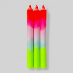 Pink Stories Neon Dipped Candles