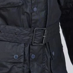 Barbour International Barbour Lightweight SL International Waxed Cotton Jacket Navy