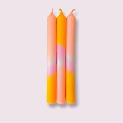 Pink Stories Set of 3 Dip Dye Bunny Candles