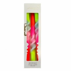 Pink Stories Dip Dye Twisted Lollipop Candles