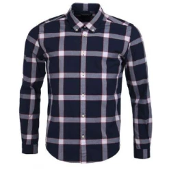 Barbour International Barbour International Valve Check Shirt Navy