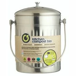Kitchen Craft Steel Compost Bin 5L