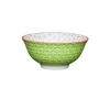 Kitchen Craft Green Geometric Ceramic Bowl