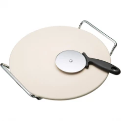 Kitchen Craft Pizza Stone And Cutter