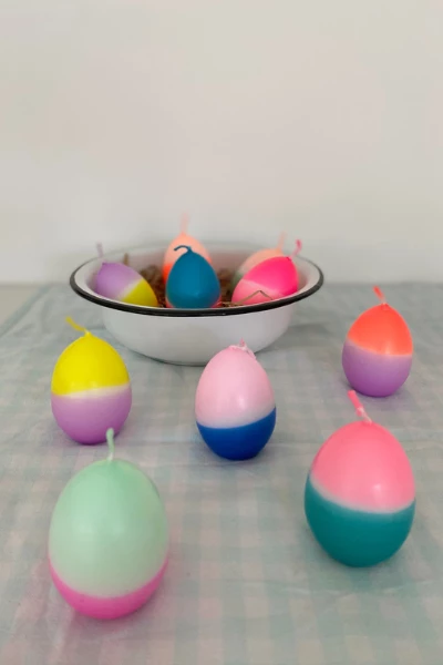Pink Stories Neon Dip Dye Easter Egg Candles x 10 6 Pink Stories Neon Dip Dye Easter Egg Candles x 10