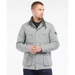 Barbour International Summer Wash Duke Jacket in Grey MCA0667GY51