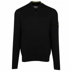 Barbour International Cotton Half-Zip Sweatshirt Black
