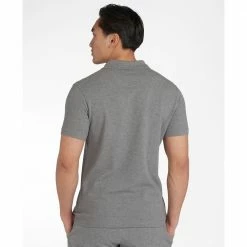 Barbour International Essential Pique Polo Shirt Grey MML0914GY74