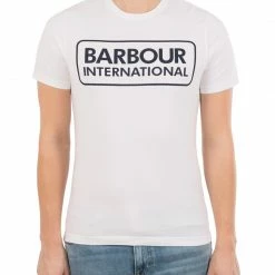 Barbour International Barbour International Large Logo Crew Neck Tee White