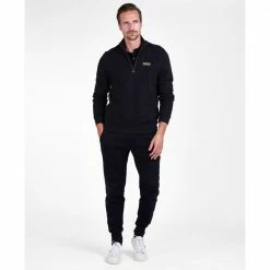 Barbour International Barbour International Essential Half Zip Sweatshirt Black MOL0255BK31