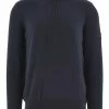 Barbour International Navy Cotton Half-Zip Sweatshirt