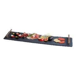 Kitchen Craft Slate Serving Platter with Copper Handles
